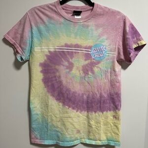 Santa Cruz Pink Tie Dye T-Shirt